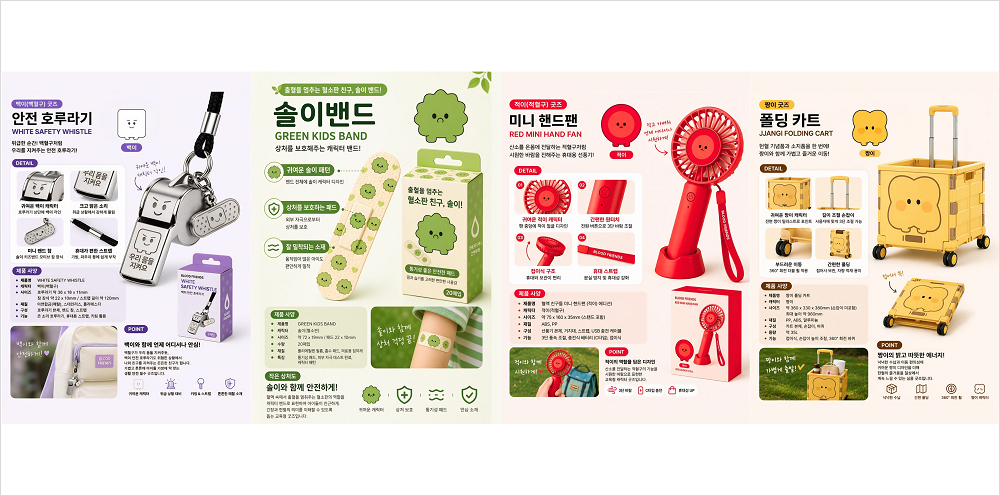 혈액 성분 캐릭터 굿즈 세트 썸네일